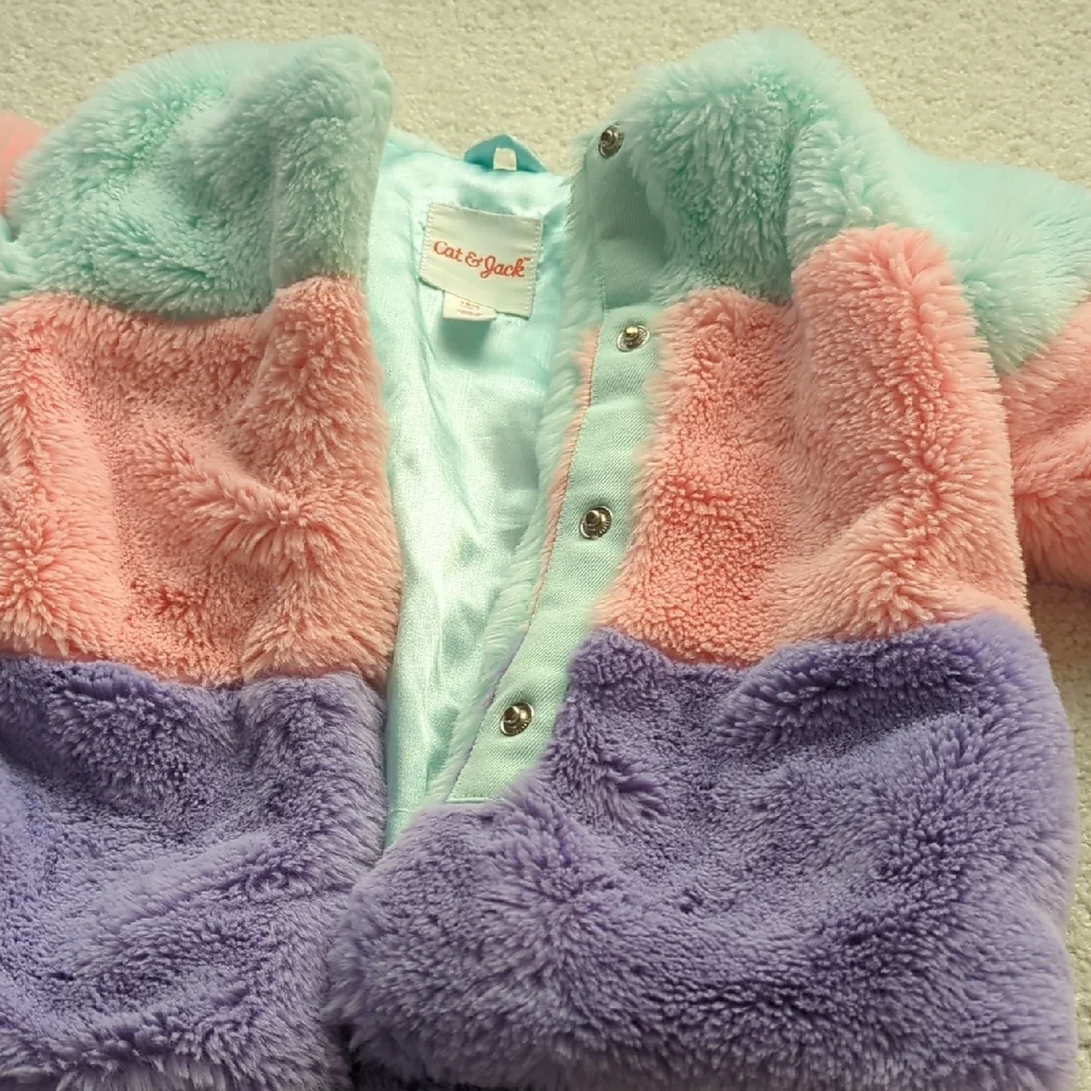 3 For $30. Cat & Jack Mint, Pink, and Purple Lined Jacket
